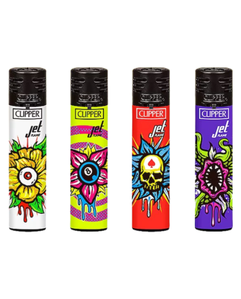Clipper Jet Flame Lighter - Strange Flowers